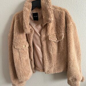 Me Jane Women's Tan Sherpa Jacket